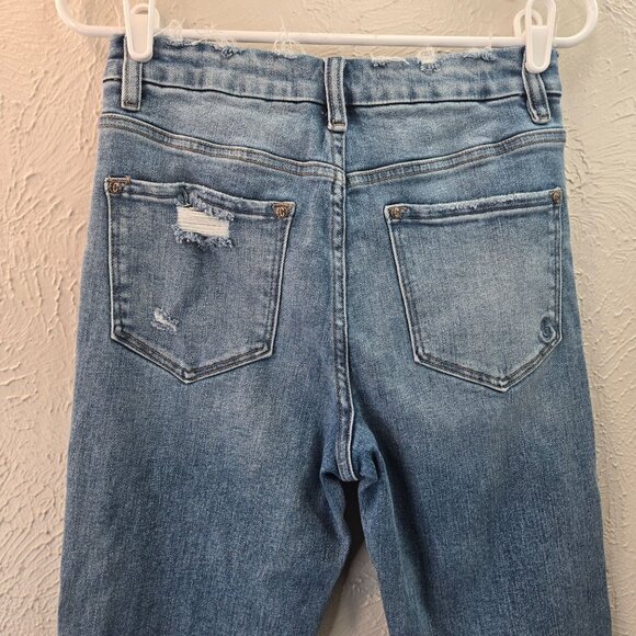 Rockin' C Western Jeans Size 28 High Rise Light Blue Wash Casual Stretch Denim - Picture 6 of 10